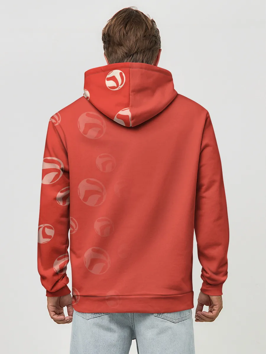 Худи мужской база хлопок / Команда Некома в кармане Haikyu!!