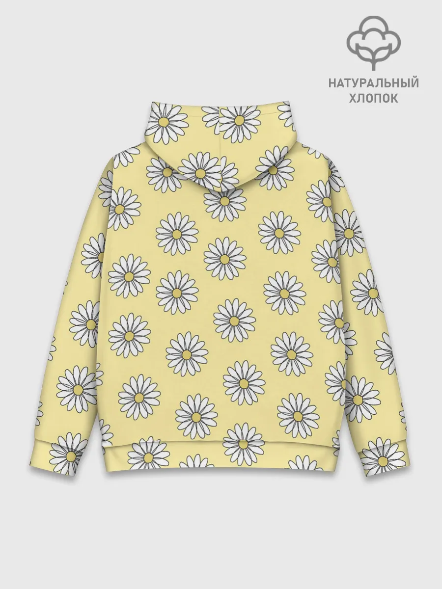 Худи мужской база хлопок / Ромашки | 2
