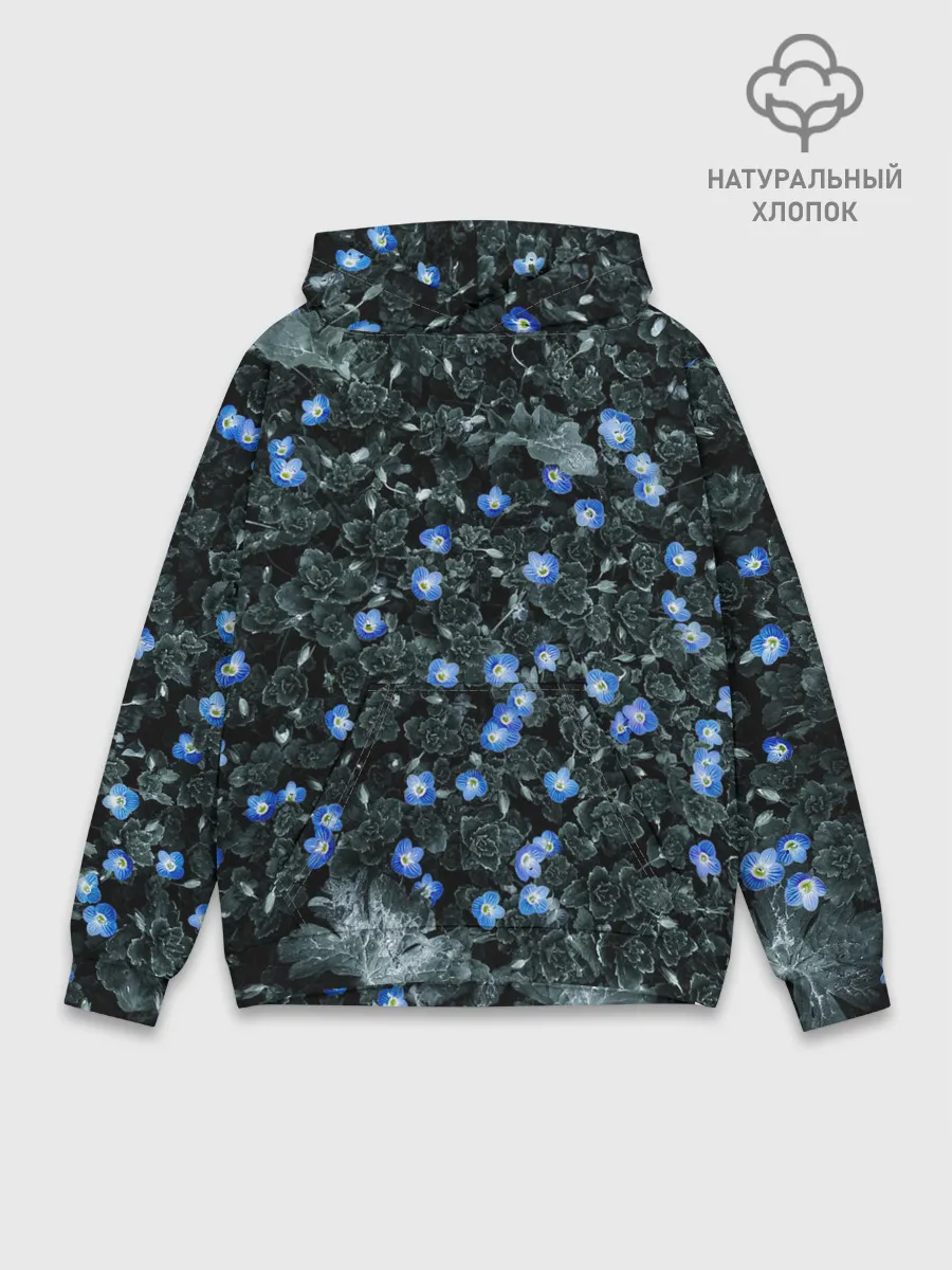 Худи мужской база хлопок / Маленькие ЦветЫ