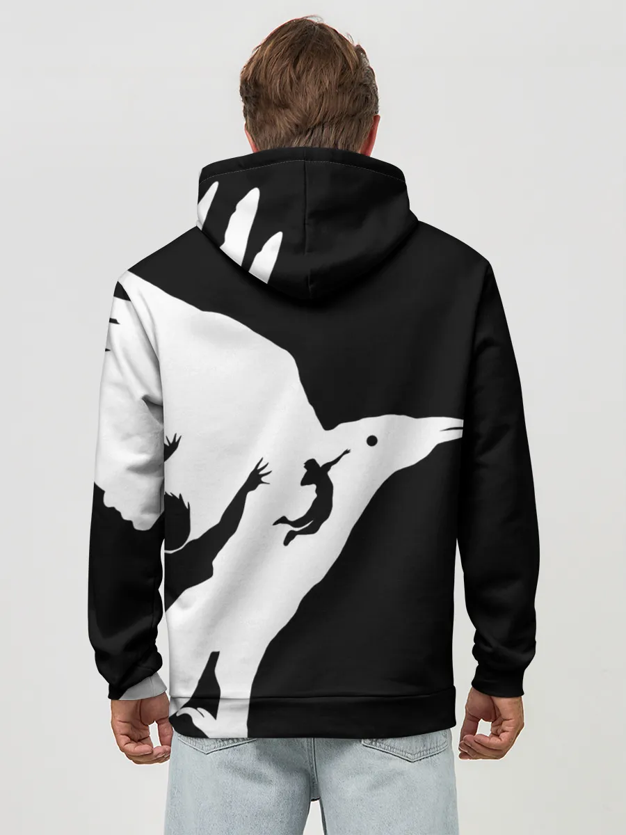 Худи мужской база хлопок / Ворон Карасуно Haikyu!!