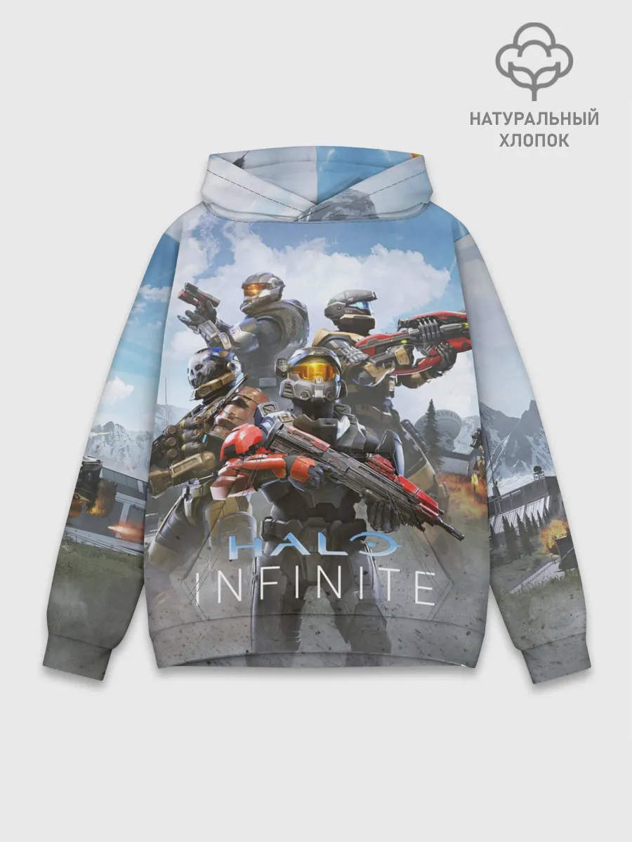 Худи мужской база хлопок / Halo infinite Мультиплеер