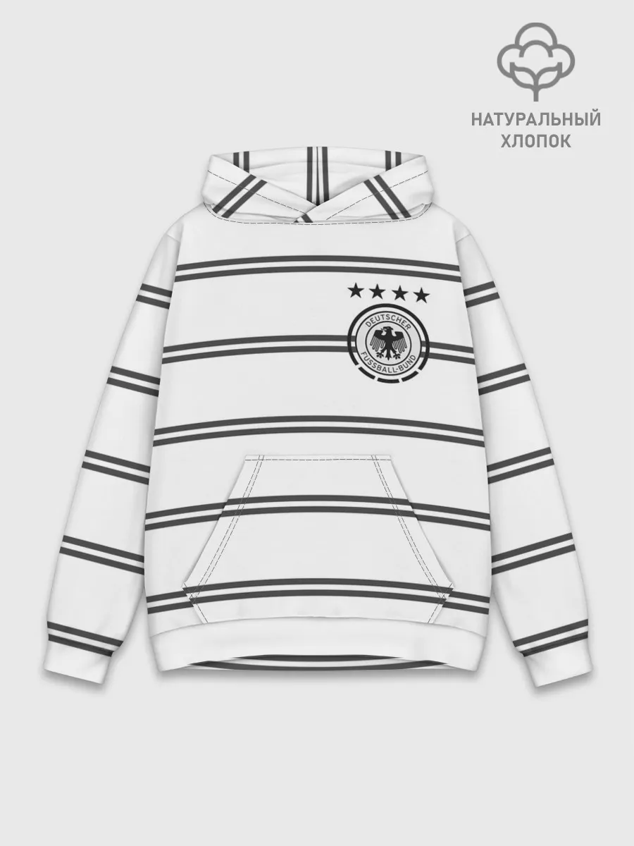 Худи мужской база хлопок / Сборная Германии Евро 2020