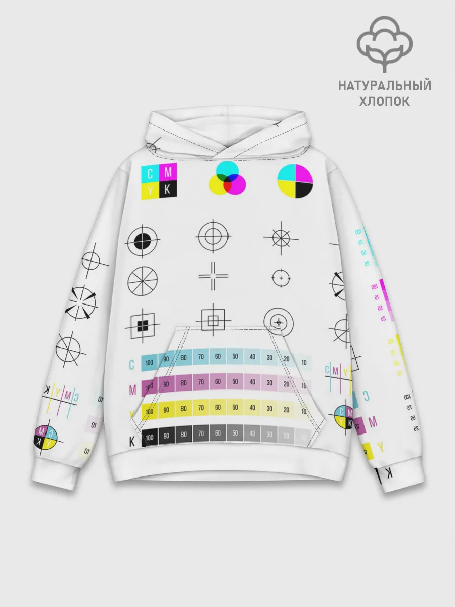 Худи мужской база хлопок / CMYK