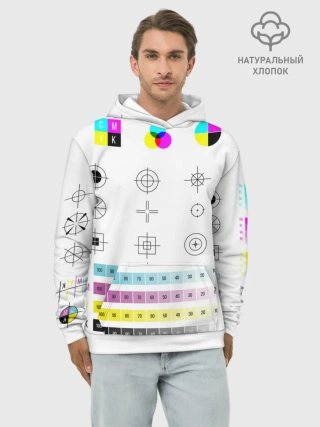 Худи мужской база хлопок / CMYK