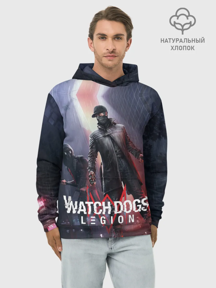 Худи мужской база хлопок / Эйден Пирс и Ренч Легион