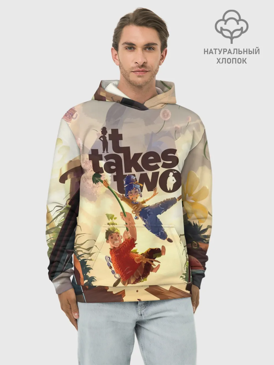 Худи мужской база хлопок / It Takes Two | Коди и Мэй