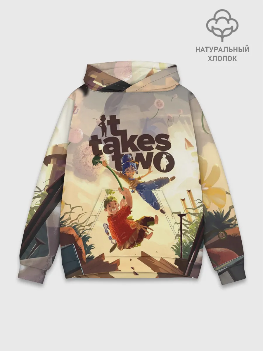 Худи мужской база хлопок / It Takes Two | Коди и Мэй