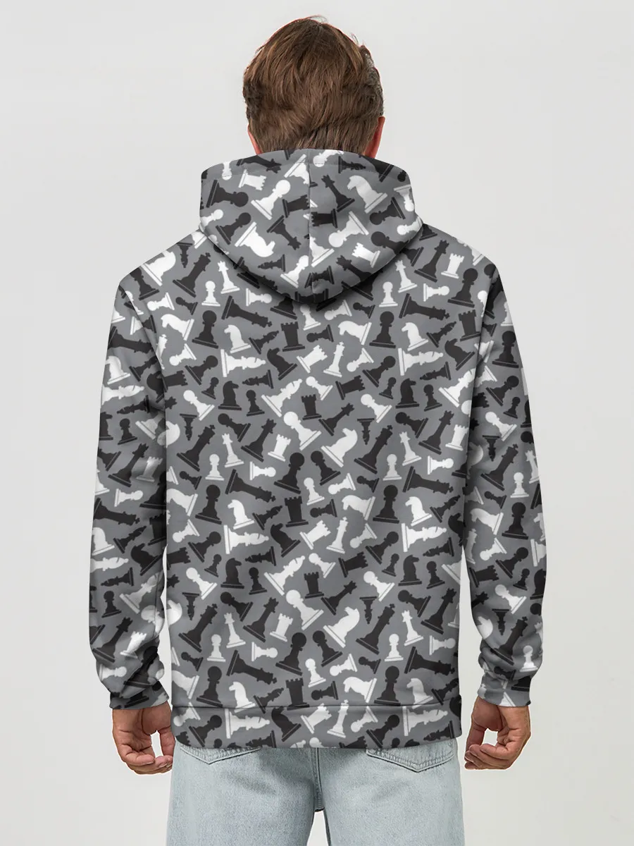 Худи мужской база хлопок / Шахматист