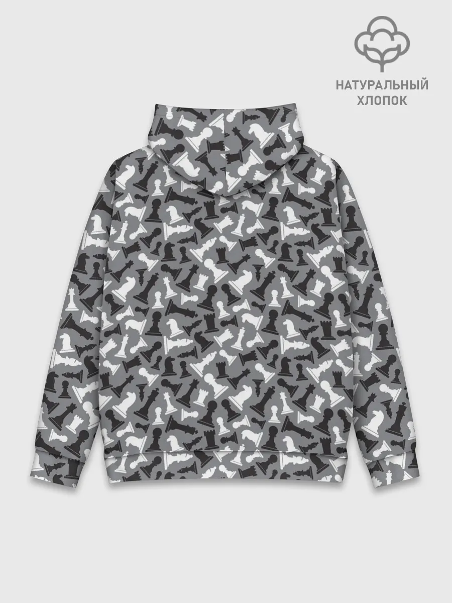 Худи мужской база хлопок / Шахматист