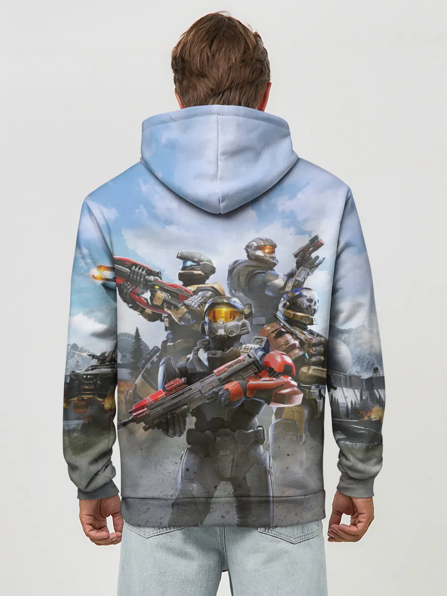 Худи мужской база хлопок / Halo Infinite