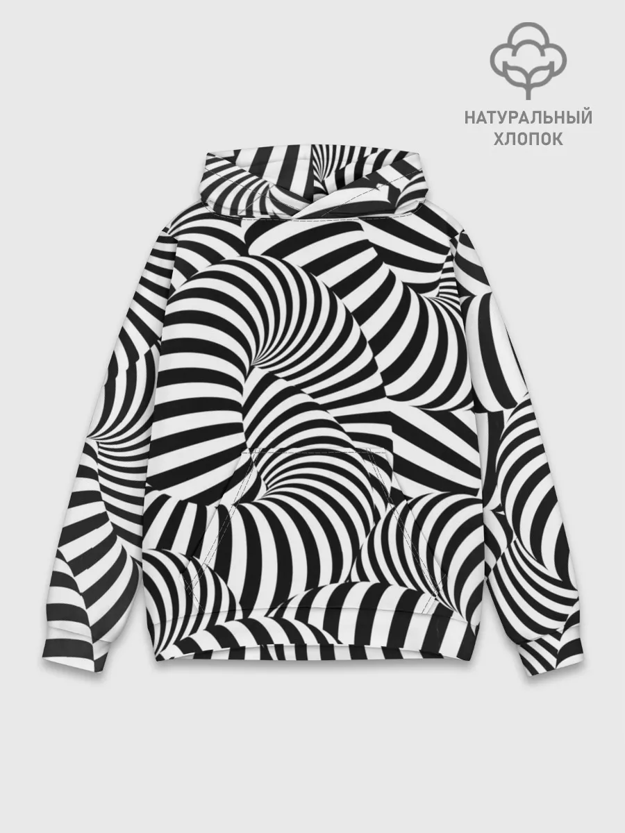 Худи мужской база хлопок / Гипнотическая абстракция