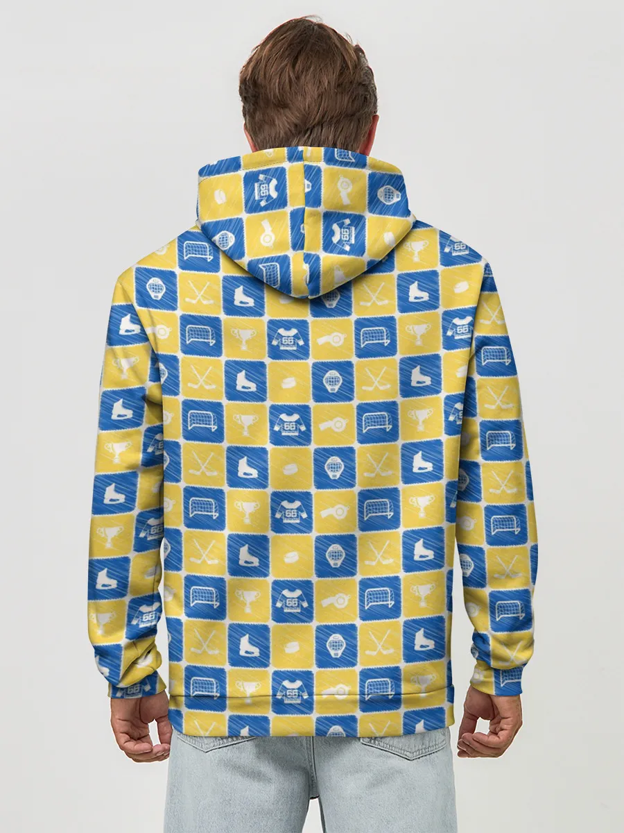 Худи мужской база хлопок / Хоккей