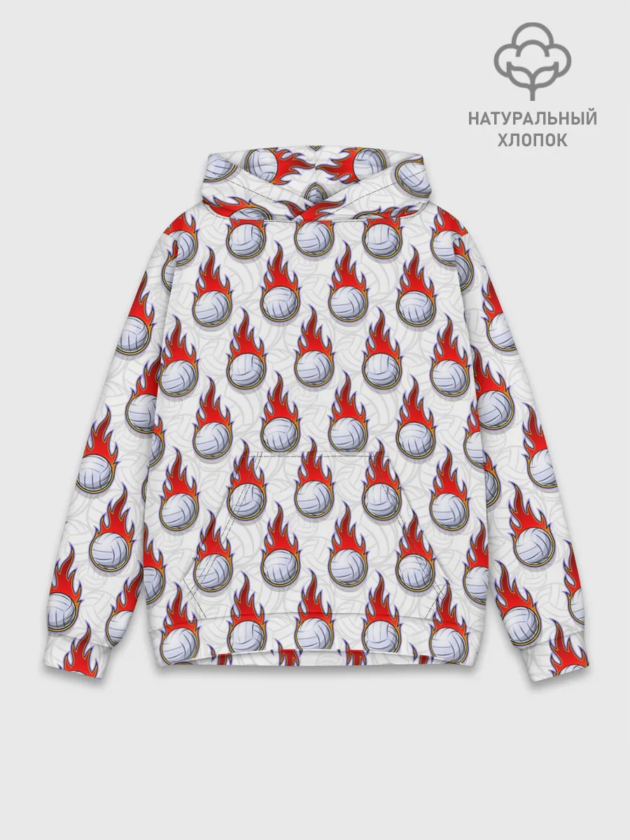 Худи мужской база хлопок / Волейбол