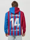 Худи мужской база хлопок / Форма Коутиньо Барселона 21/22