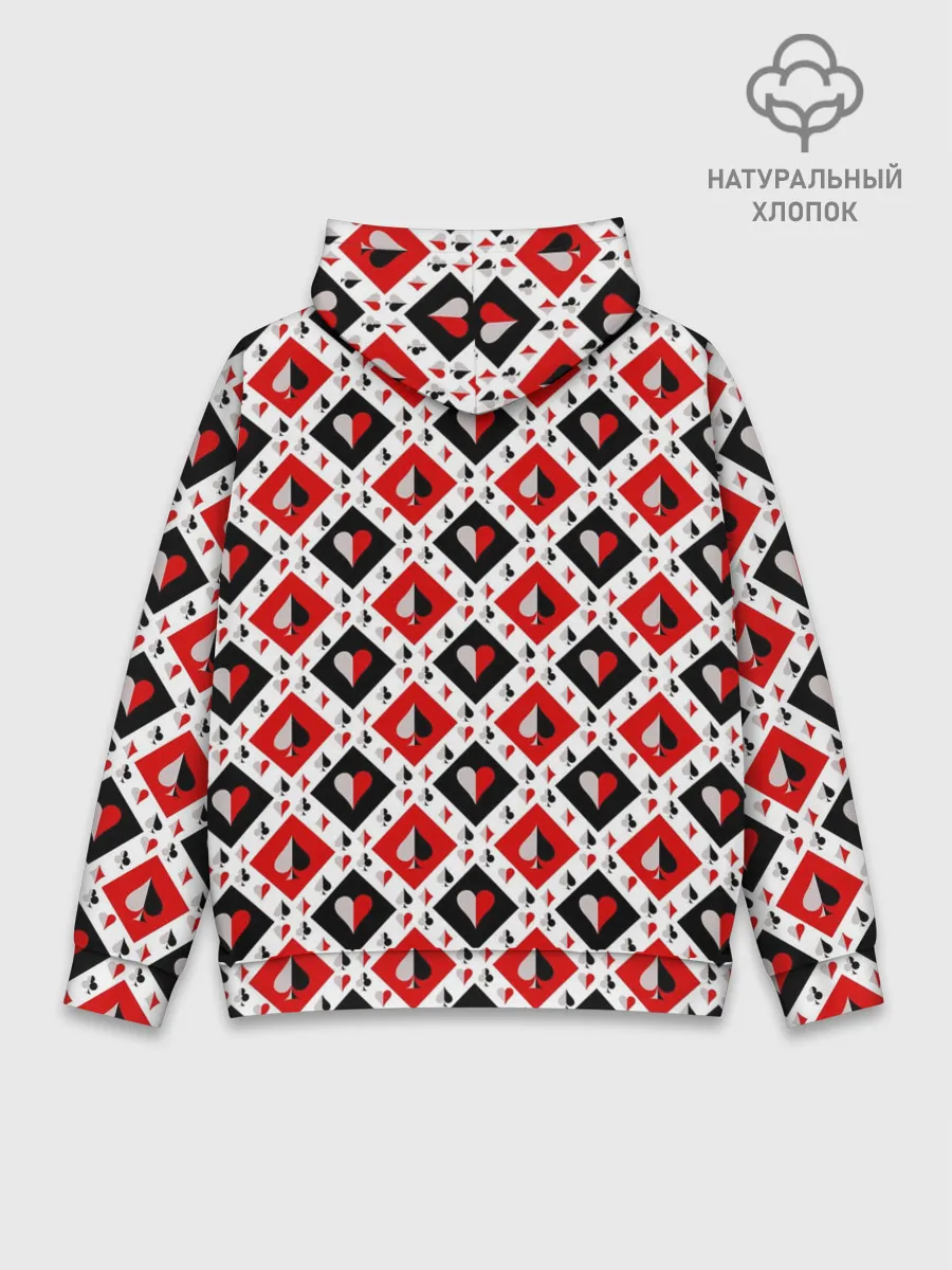 Худи мужской база хлопок / Карточный Катала