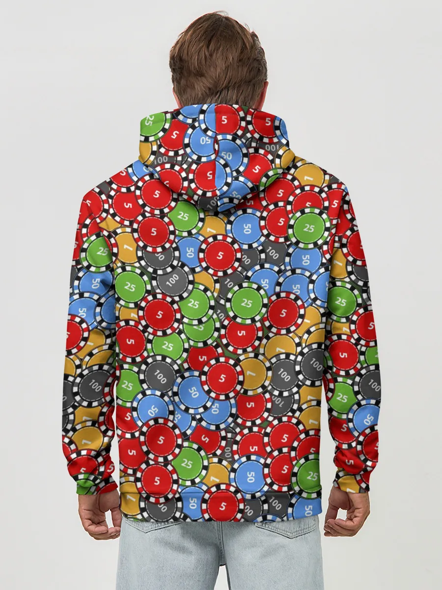 Худи мужской база хлопок / Фишки для Покера