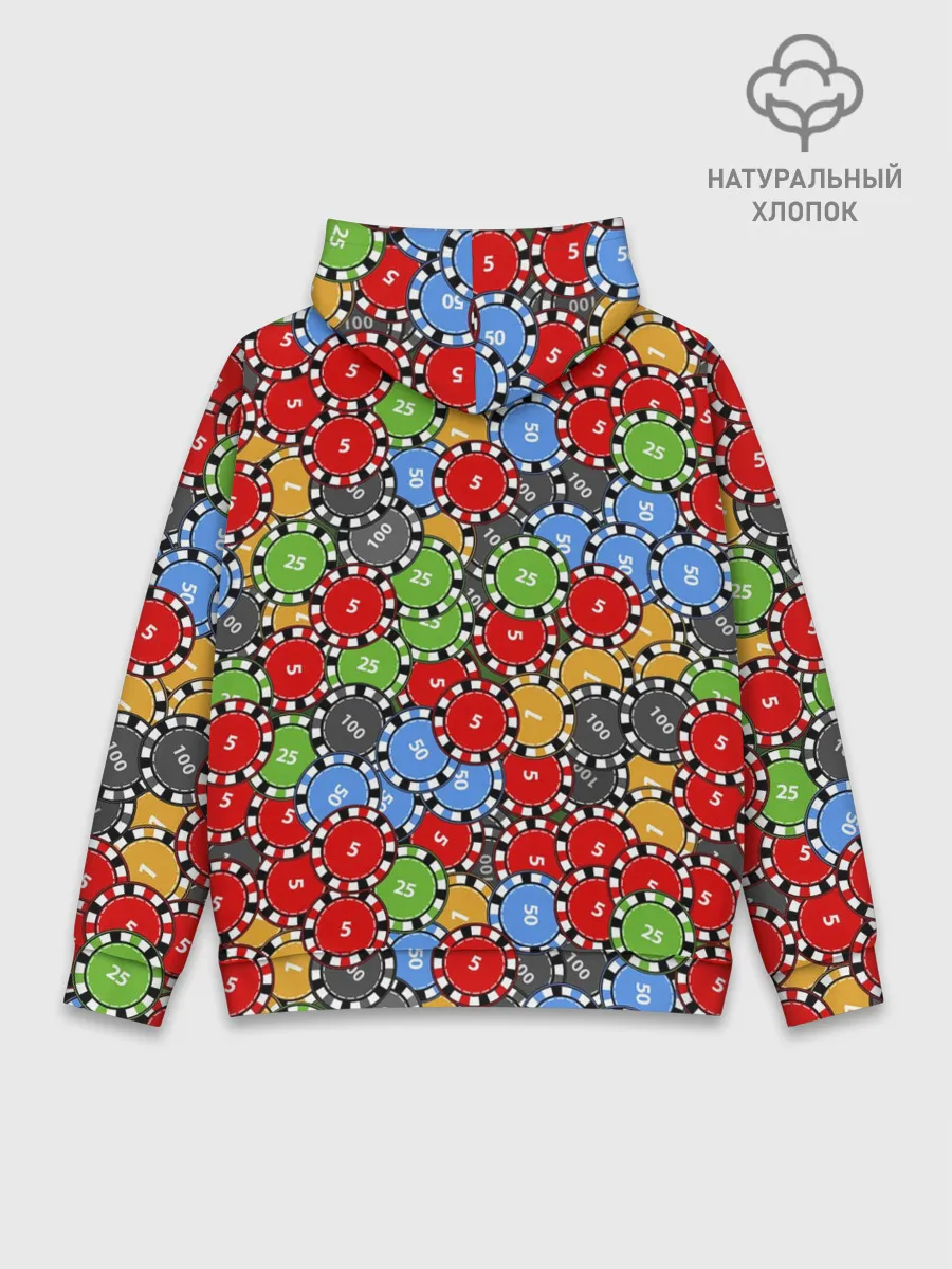 Худи мужской база хлопок / Фишки для Покера