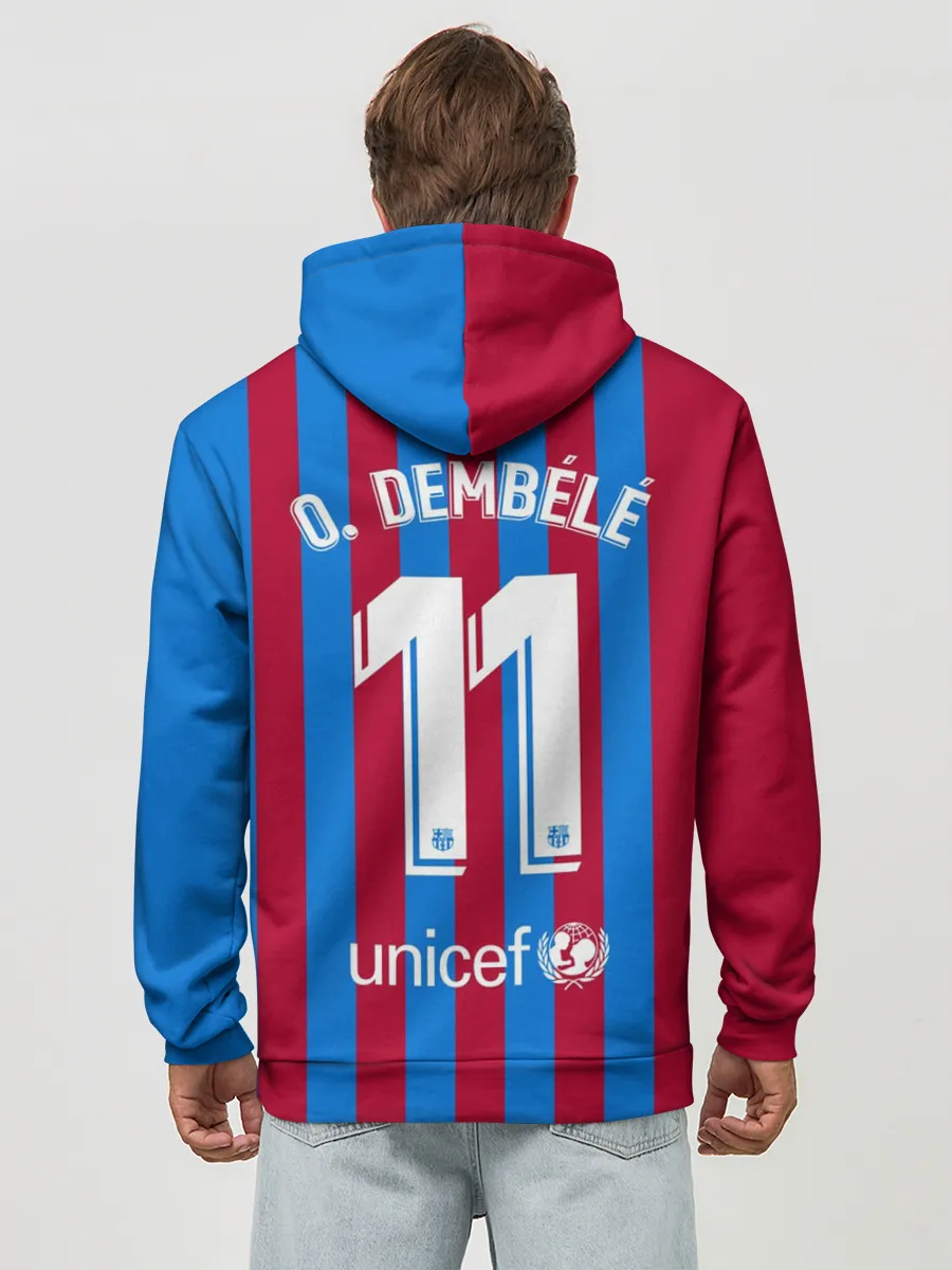 Худи мужской база хлопок / Дембеле Барселона 21/22 форма