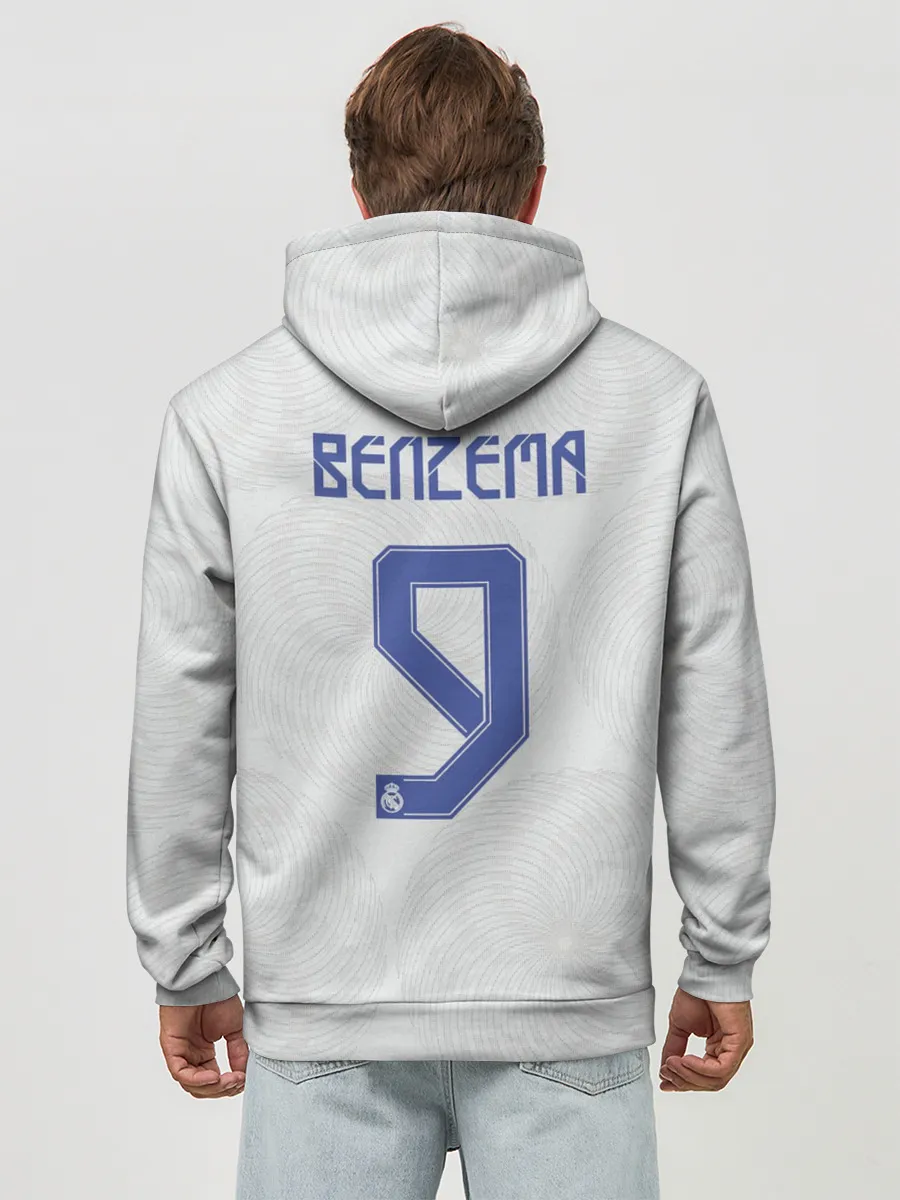 Худи мужской база хлопок / Бензема Реал Мадрид 2021/2022