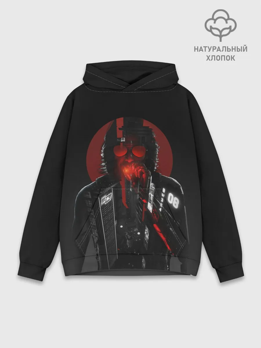 Худи мужской база хлопок / Джонни Сильверхенд Cyberpunk