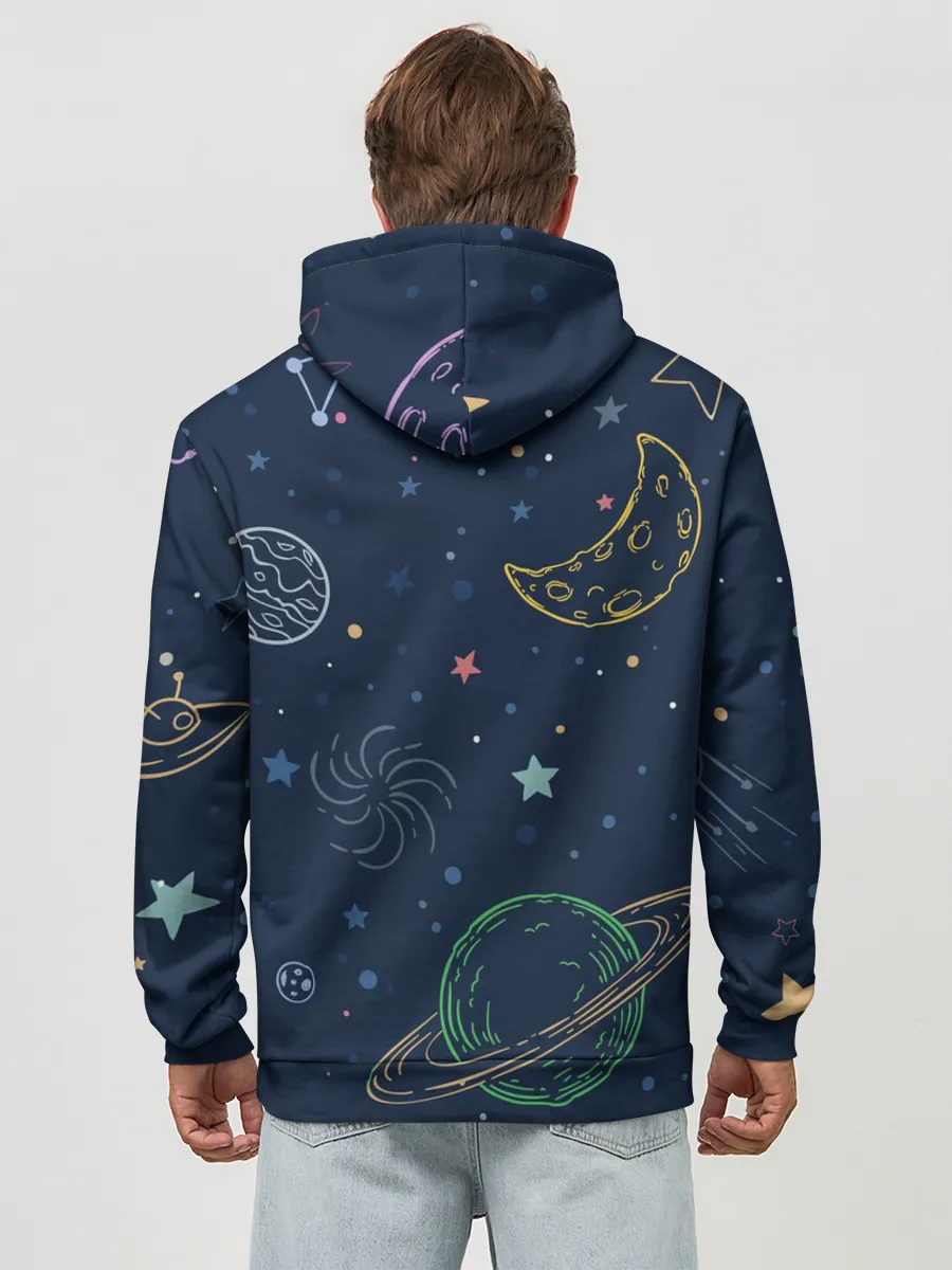 Худи мужской база хлопок / Космическая одиссея