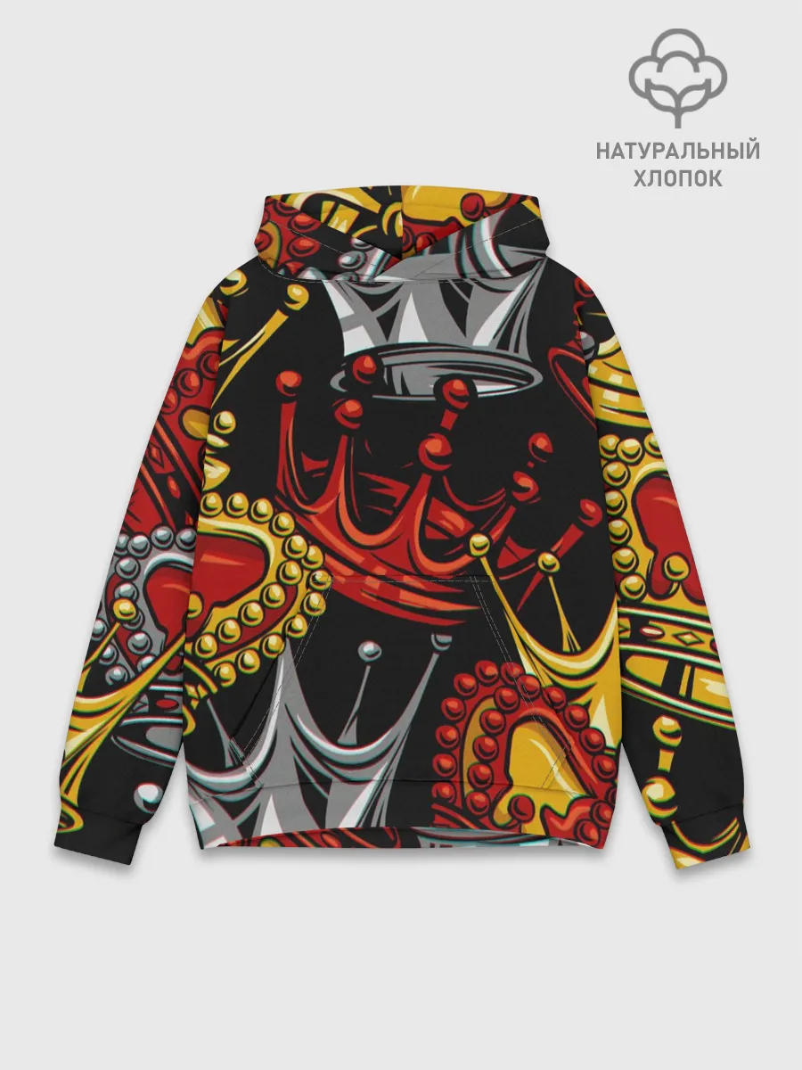 Худи мужской база хлопок / КОРОЛЕВСКИЙ БАГРОВЫЙ 3D