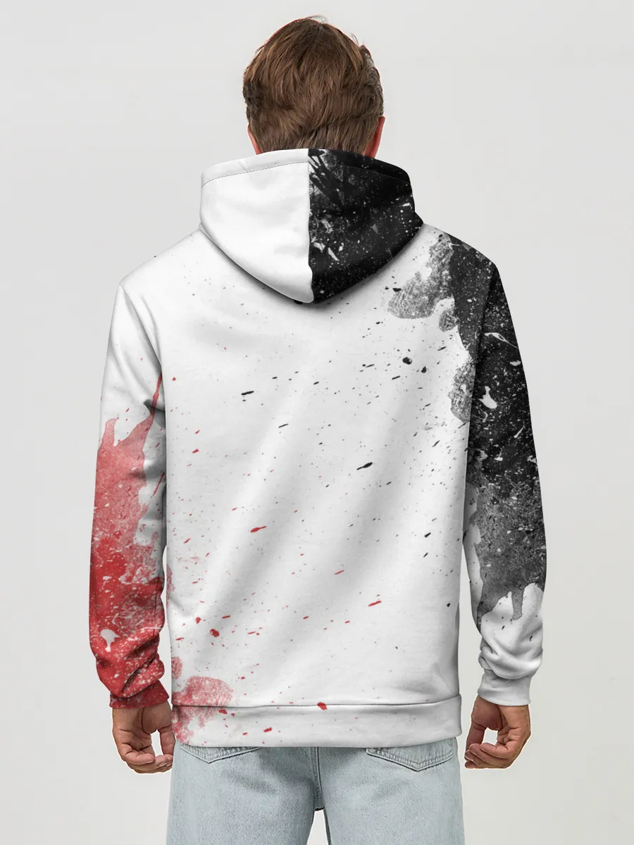 Худи мужской база хлопок / Ryu vs Akuma