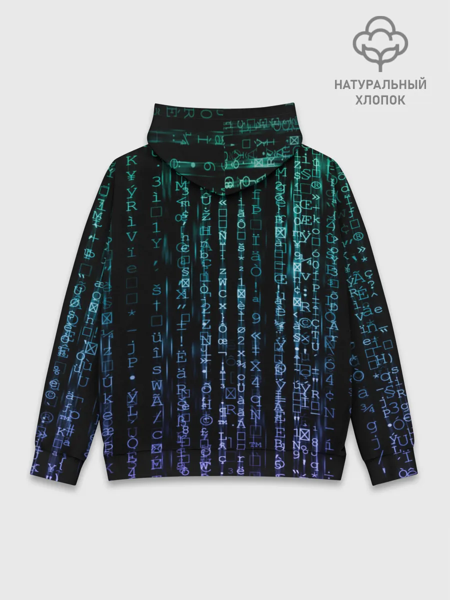 Худи мужской база хлопок / Матрица 3D