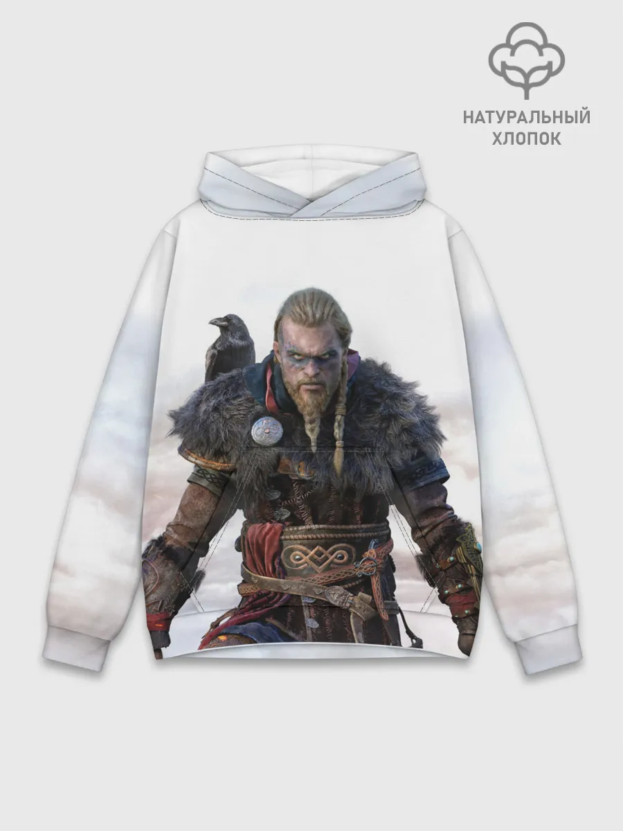 Худи мужской база хлопок / Викинг из Вальгаллы