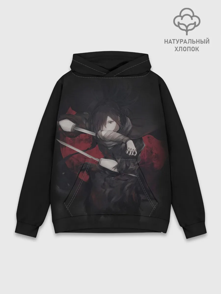 Худи мужской база хлопок / ХЯККИМАРУ | ДОРОРО | DORORO