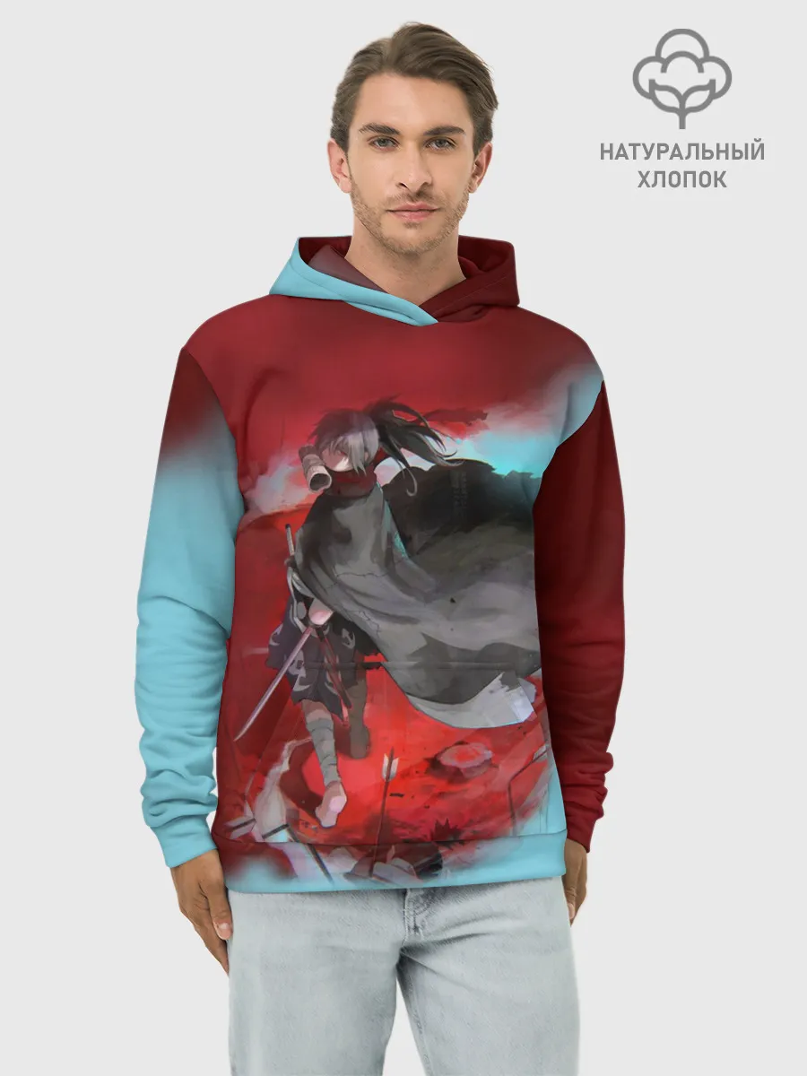 Худи мужской база хлопок / ХЯККИМАРУ | ДОРОРО | DORORO