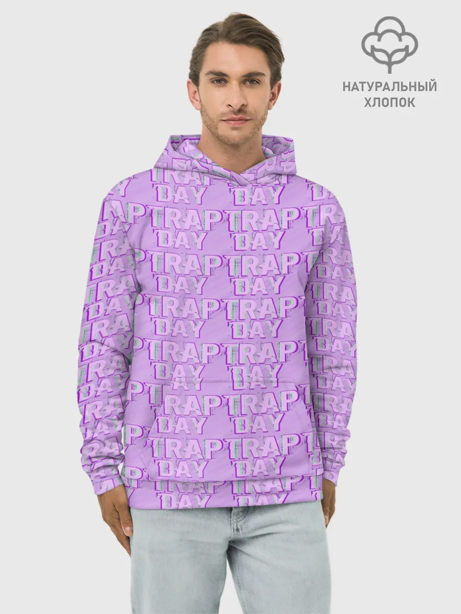 Худи мужской база хлопок / Трехмерный Trap Day