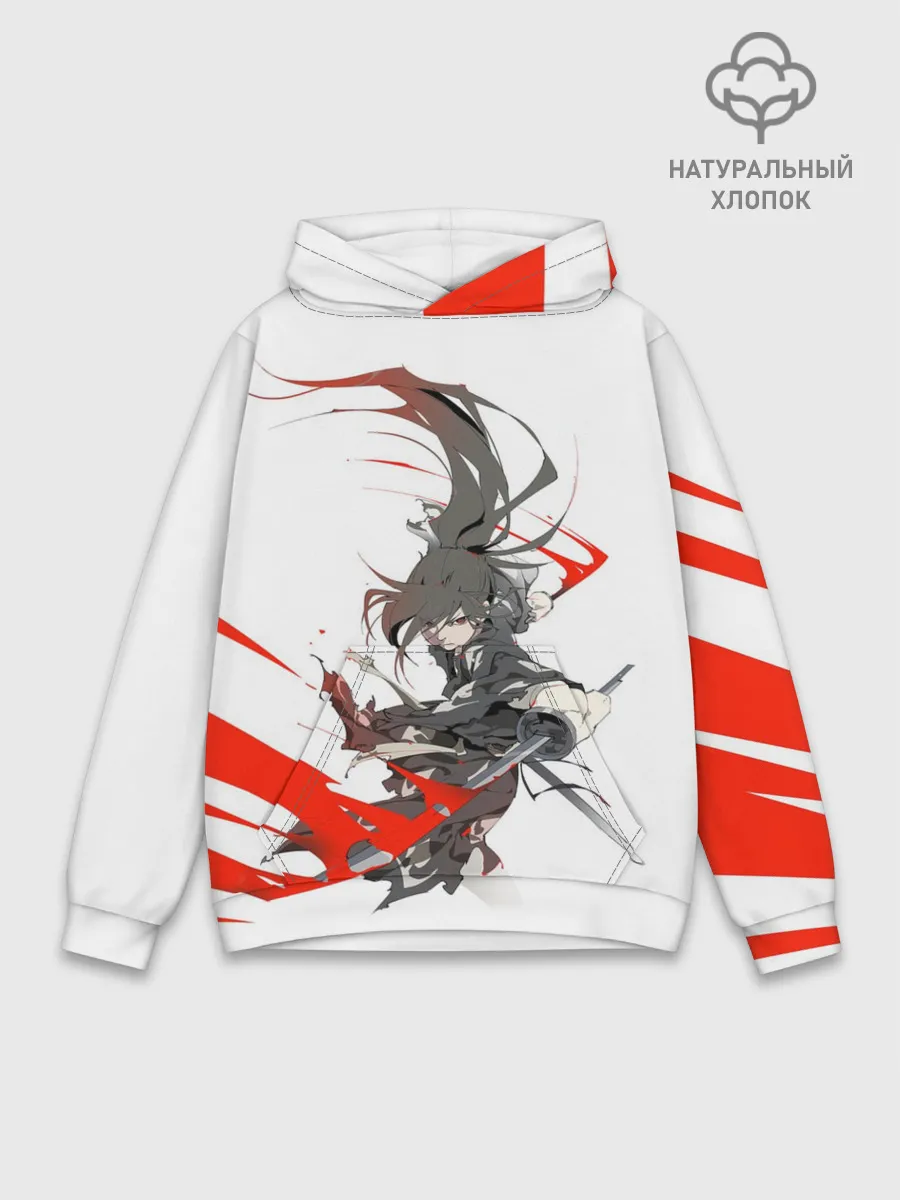 Худи мужской база хлопок / ХЯККИМАРУ И ДЕМОНЫ | ДОРОРО