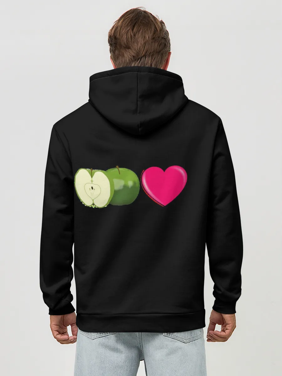 Худи мужской база хлопок / I LOVE APPLE