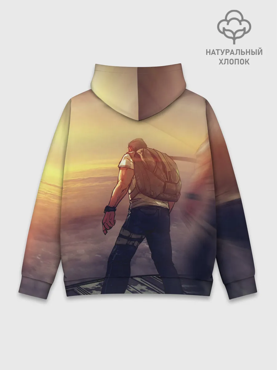 Худи мужской база хлопок / FREEFIRE | БЕЙСЕР