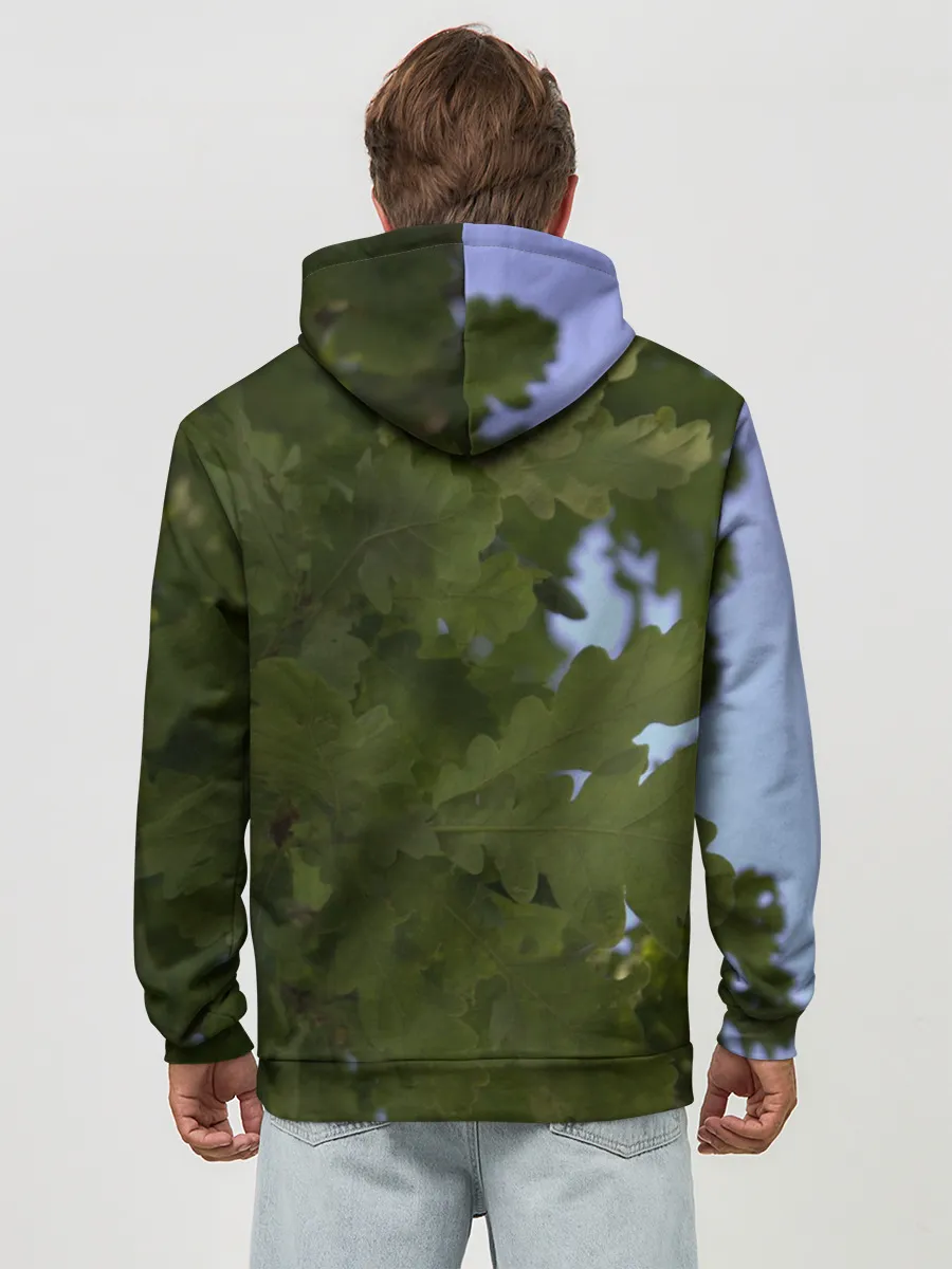 Худи мужской база хлопок / Летние дубы