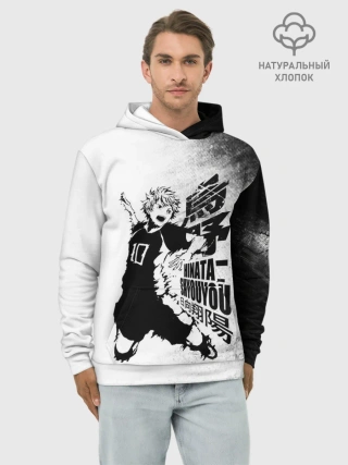 Худи мужской база хлопок / Шоё Хината удар сверху Haikyuu!!