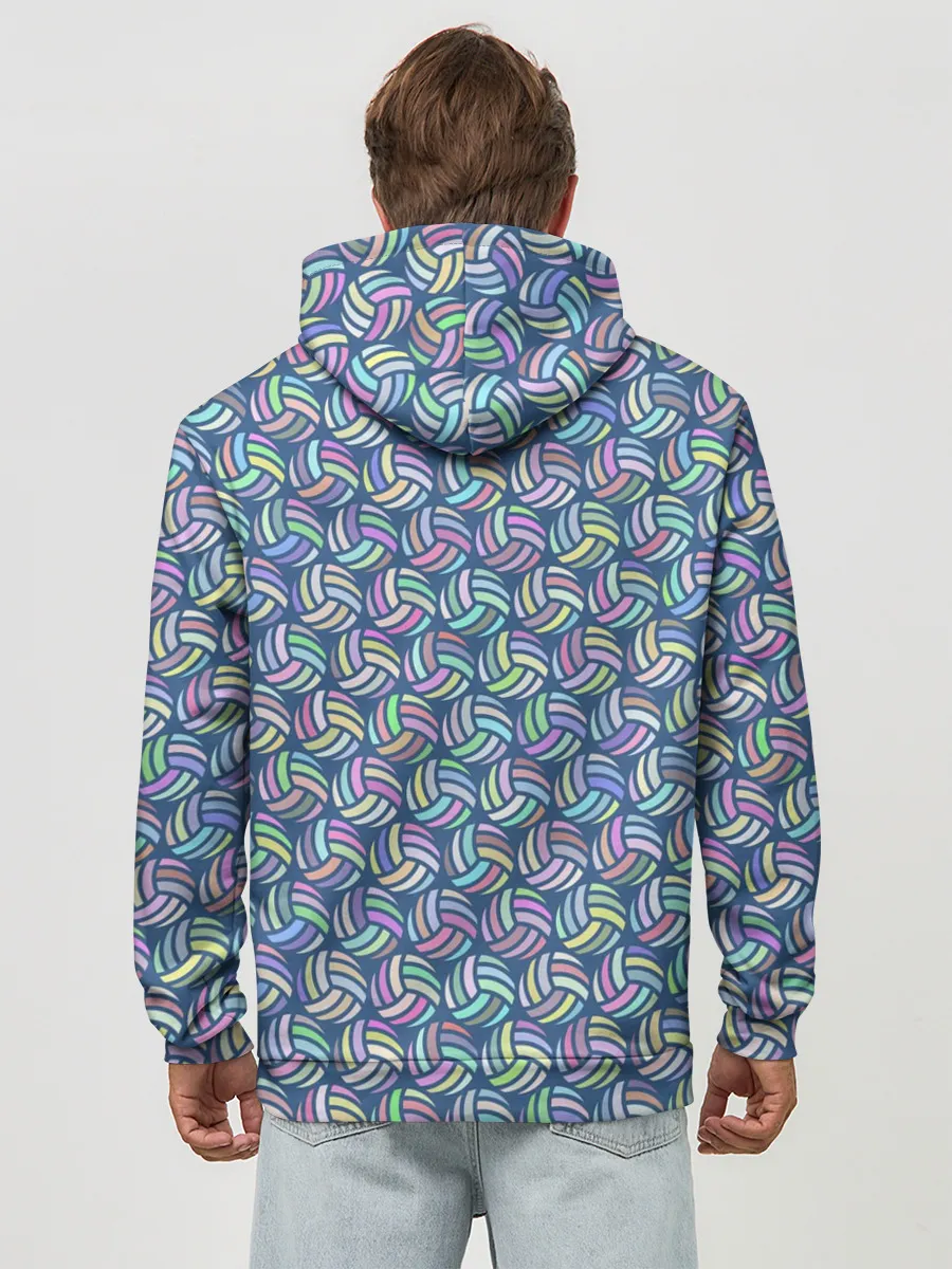 Худи мужской база хлопок / Volleyball