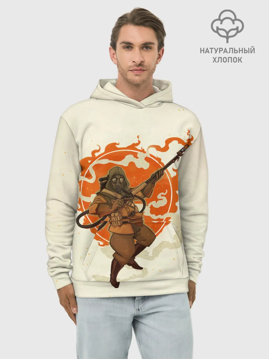 Худи мужской база хлопок / Pyro style