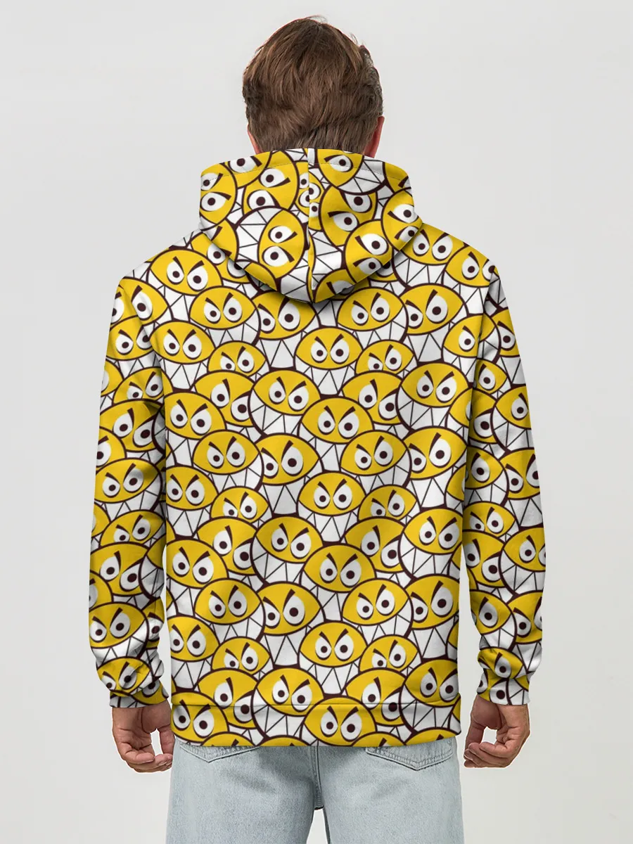 Худи мужской база хлопок / Злые Смайлы