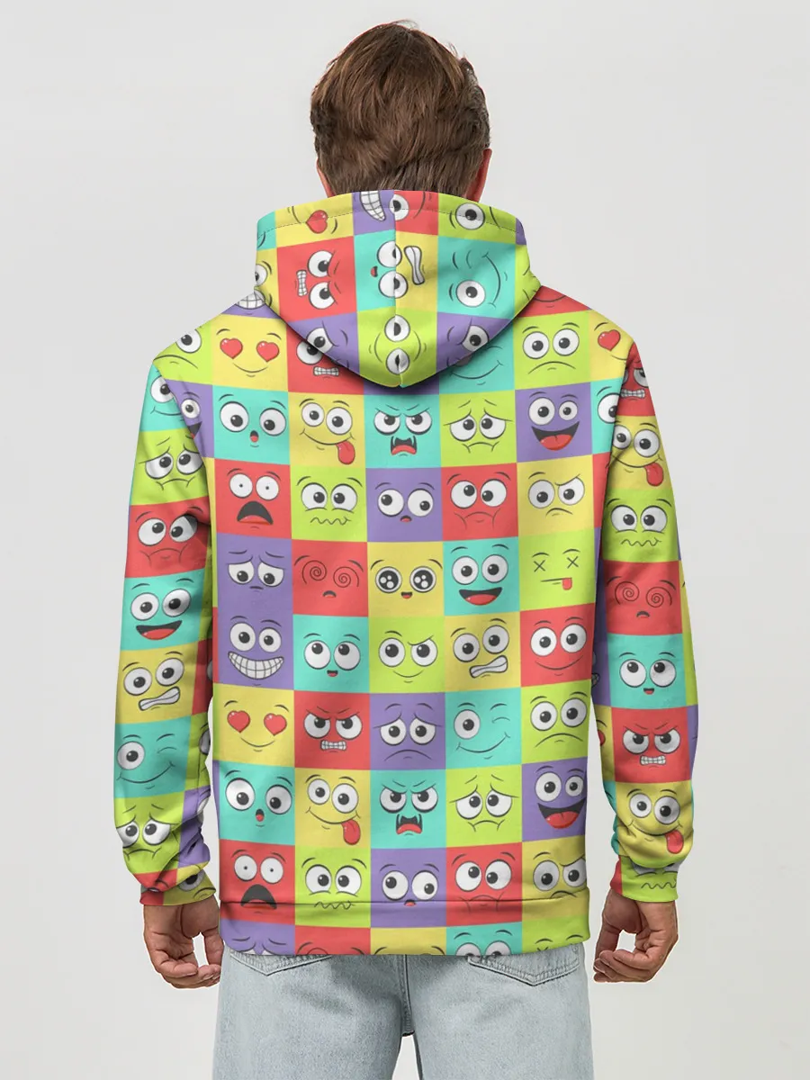 Худи мужской база хлопок / Эмоции