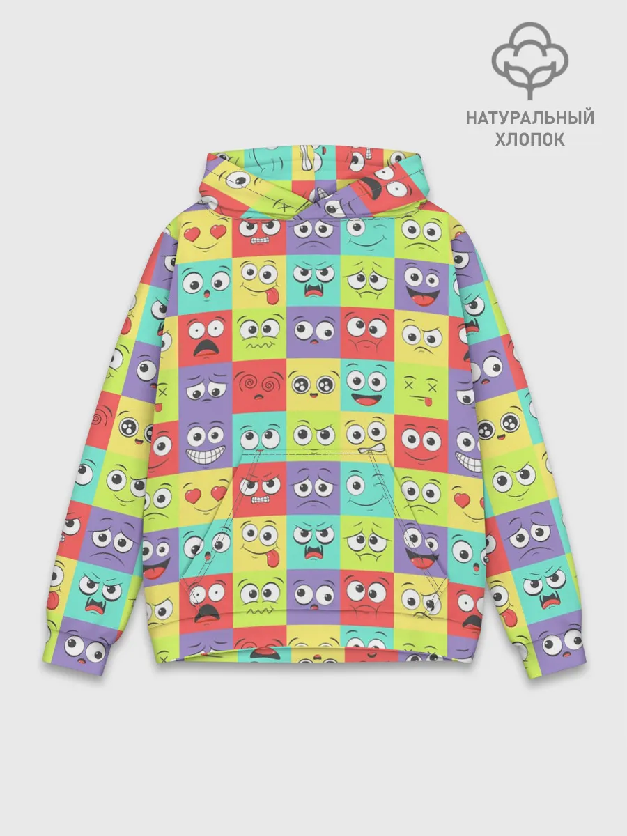 Худи мужской база хлопок / Эмоции