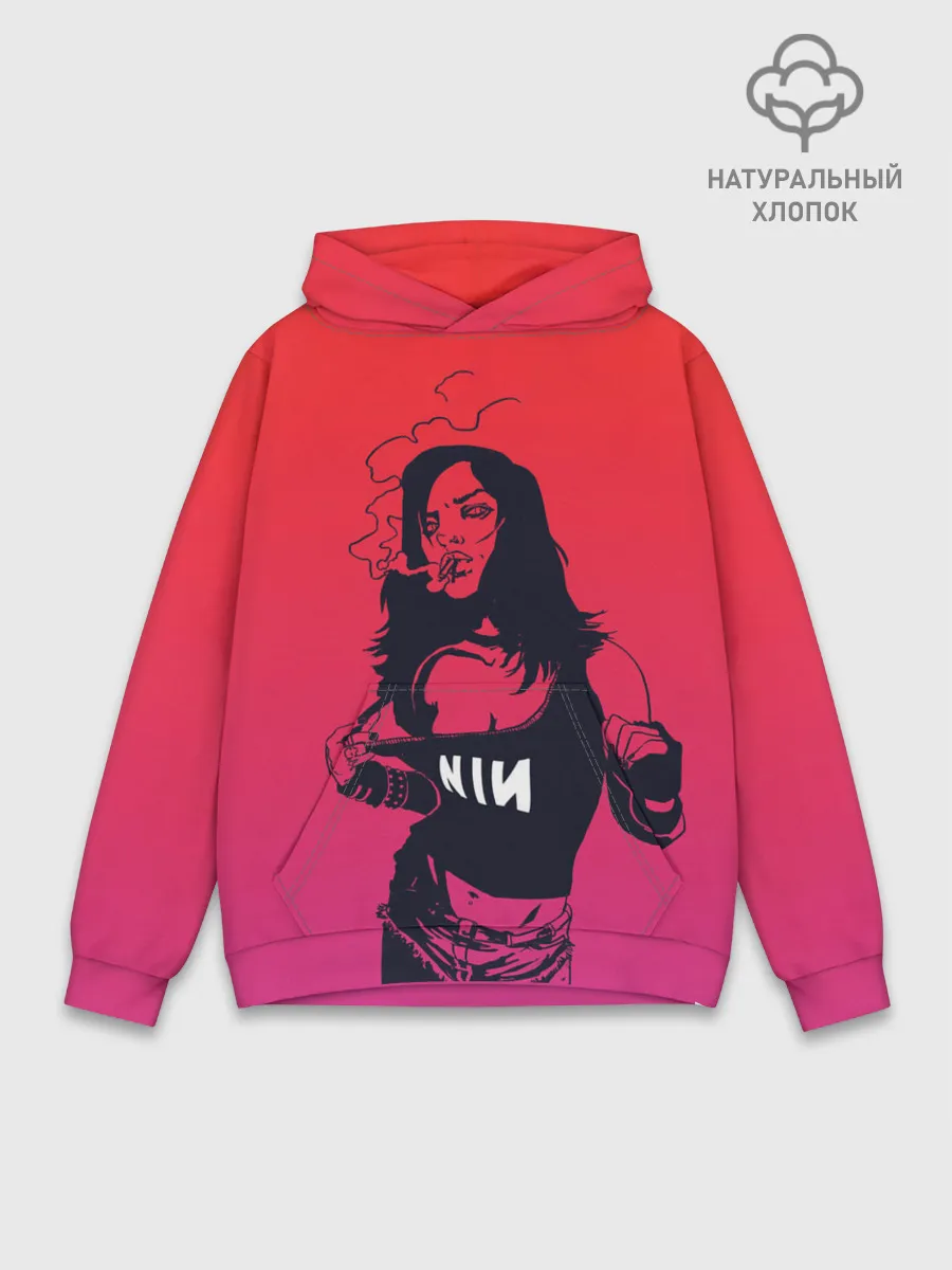 Худи мужской база хлопок / Фанатка NIN