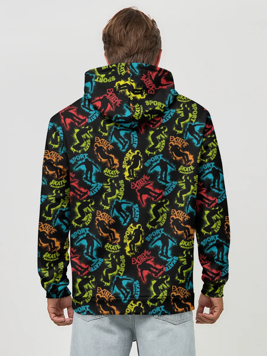 Худи мужской база хлопок / Скейтборд