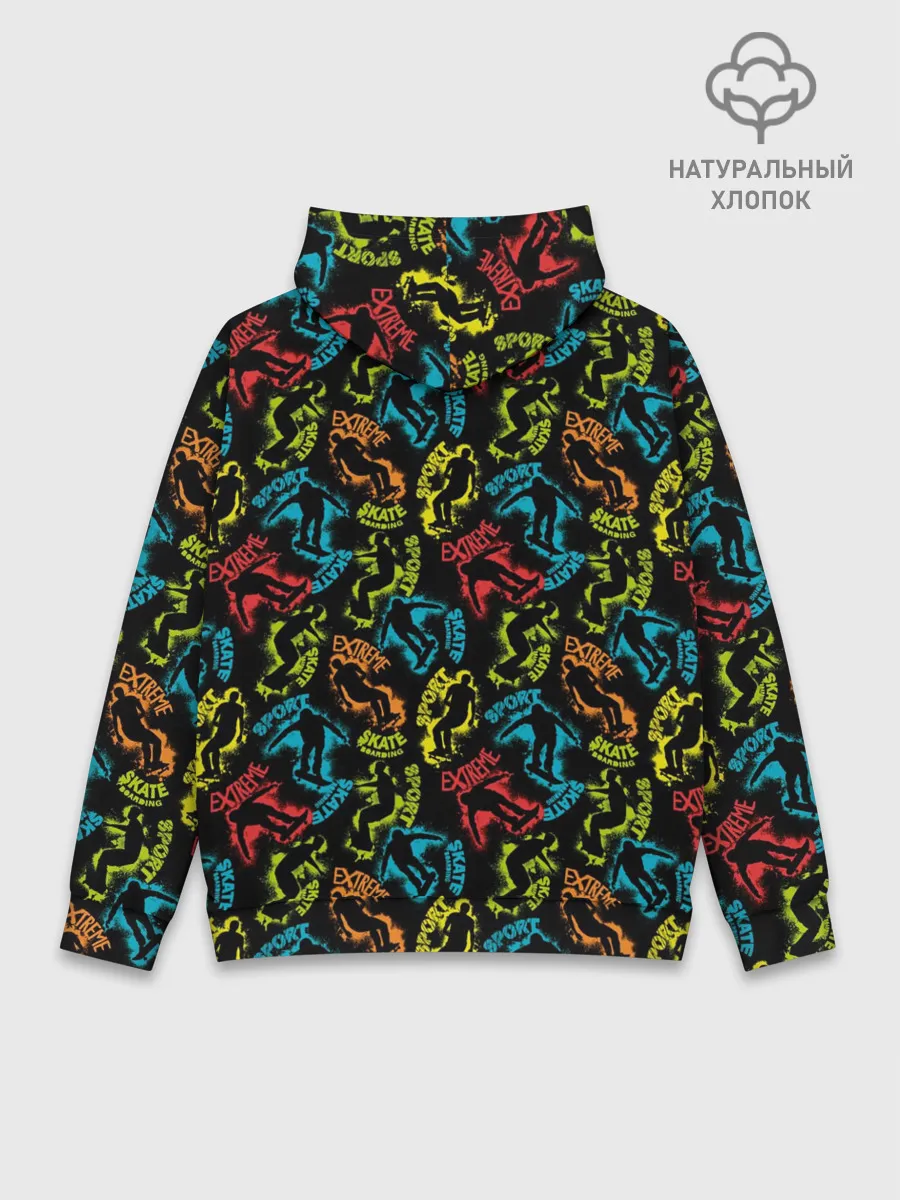 Худи мужской база хлопок / Скейтборд