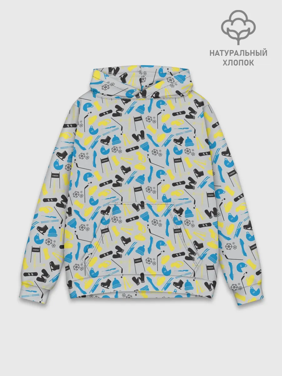 Худи мужской база хлопок / WINTER SPORTS