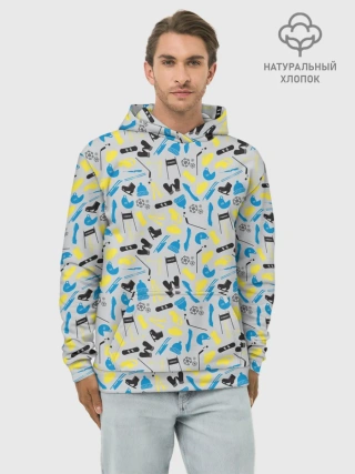 Худи мужской база хлопок / WINTER SPORTS