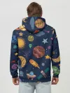Худи мужской база хлопок / Космический мир