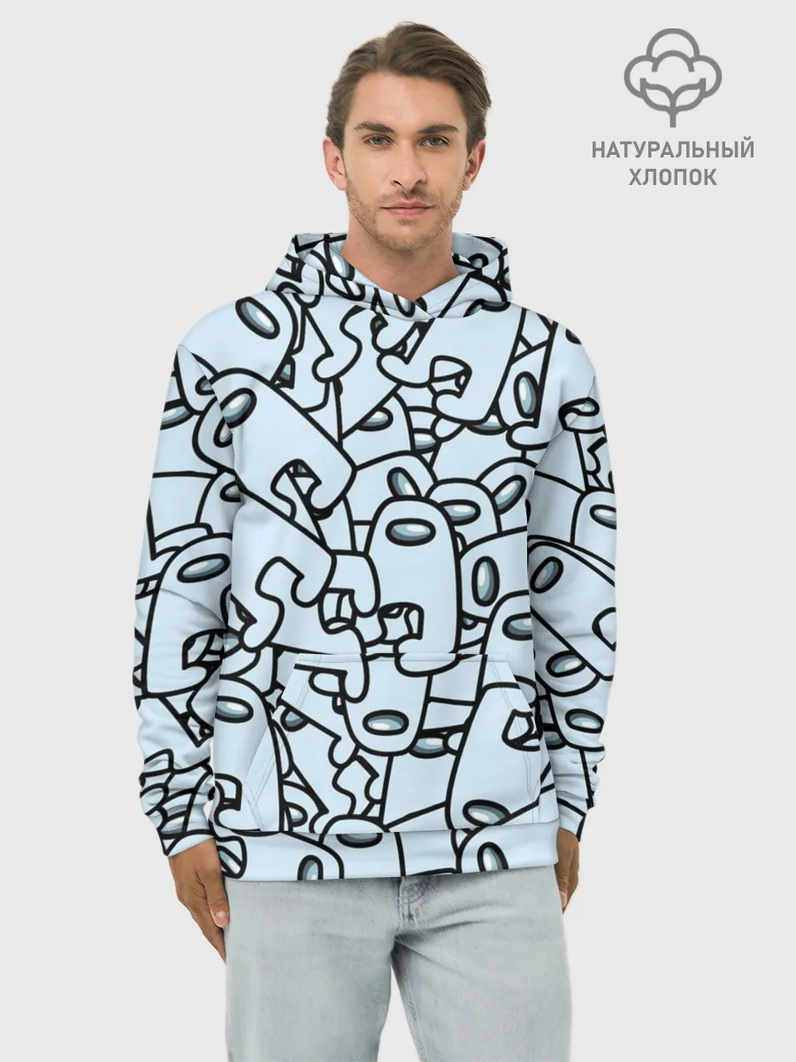 Худи мужской база хлопок / among us mem