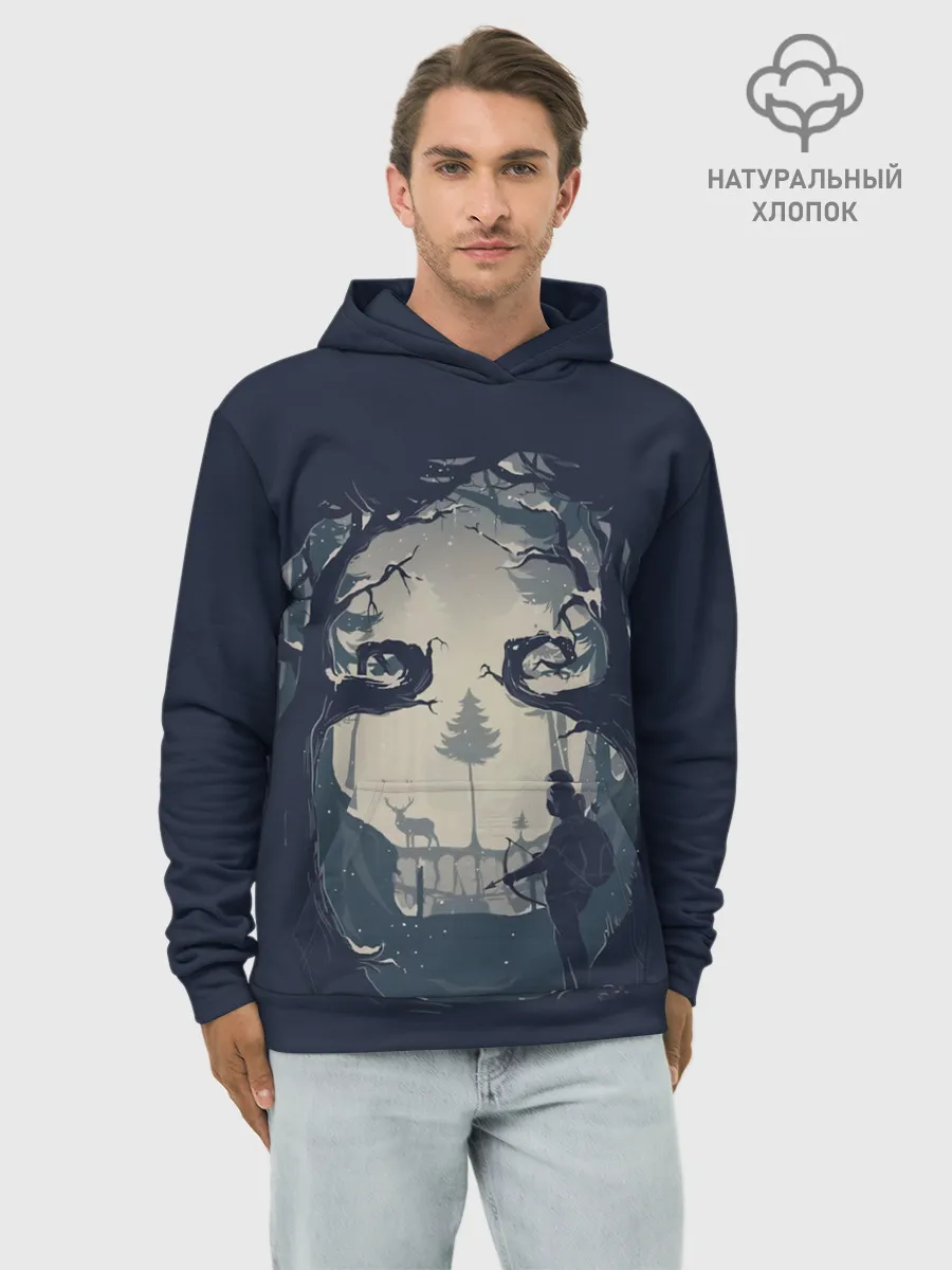 Худи мужской база хлопок / Элли на охоте